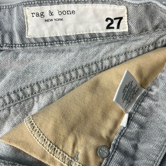 Rag & Bone Maya Highrise Grey Denim Shorts Sz 27 - Picture 6 of 9